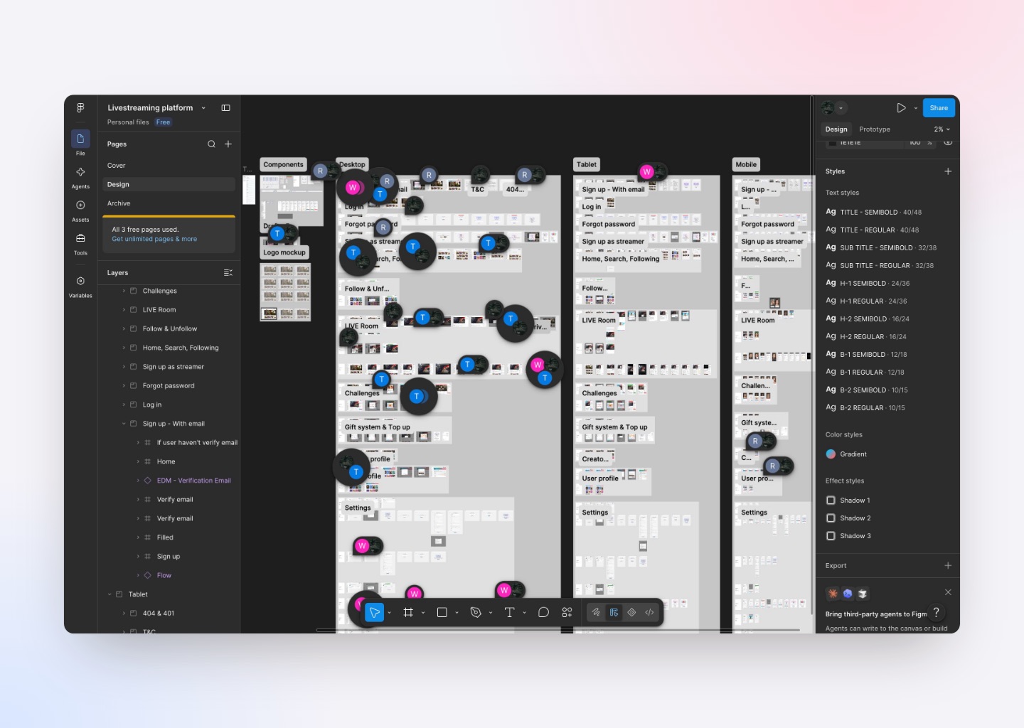 Exploring directions in Figma