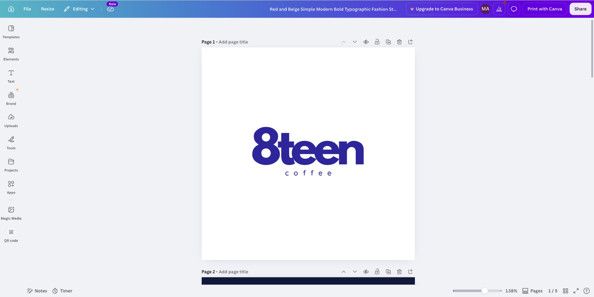 Canva — competitor reference