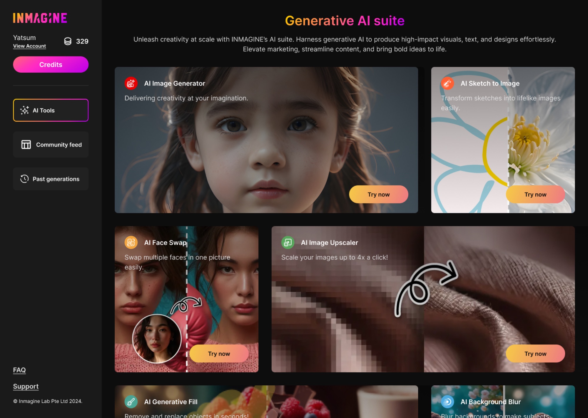 Generative AI suite exploration